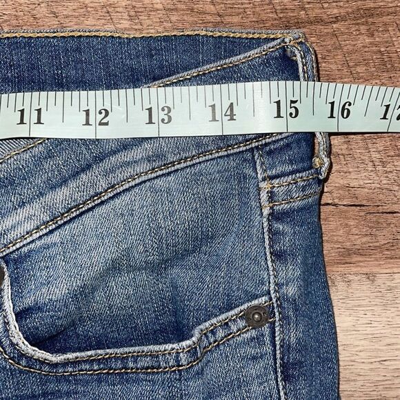 Banana‎ Republic Women's Mid-Rise Distressed Straight Leg Jeans Blue Size 26/2 - Picture 6 of 8